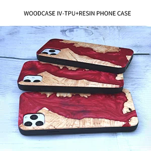 Apple Samsung resin stabilized wooden case for iPhone 11pro