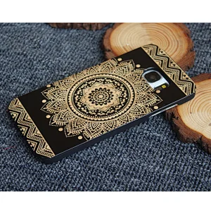 IPhone 11pro laser bamboo mobile phone case is suitable for Apple Samsung wooden protective case
