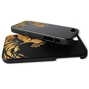 La caja del teléfono móvil de bambú láser para iPhone 11pro es adecuada para la caja protectora de madera Apple Samsung