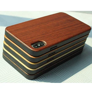 Popular custom logo wooden mobile phone case bamboo wood protective cover foreign trade