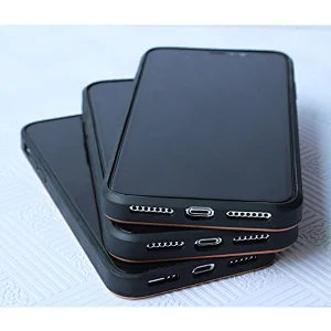 Custodia protettiva in legno di bambù con logo personalizzato popolare custodia per cellulare in legno commercio estero