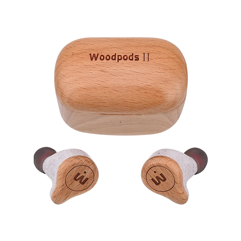 Woodpods II Mini tws buletooth wooden earbuds