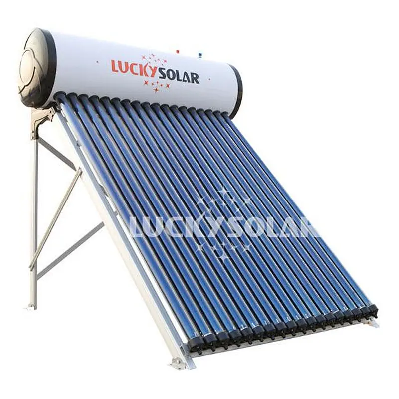 Calentador de agua solar sin presión Color acero tipo