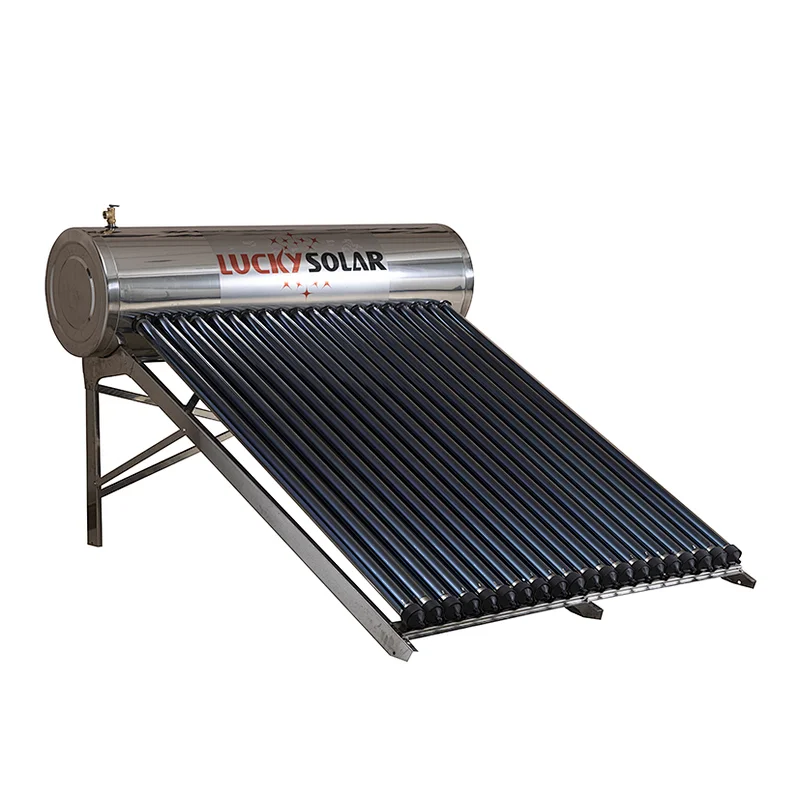 Integrated pressurized solar water heater stainless steel type