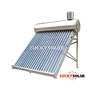Aquecedor solar de água sem pressão Tipo de aço inoxidável