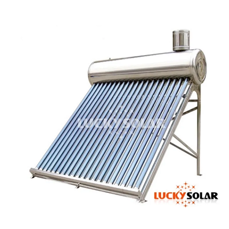 Calentador de agua solar sin presión Tipo de acero inoxidable