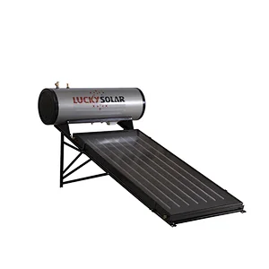 Compact flat plate solar water heater