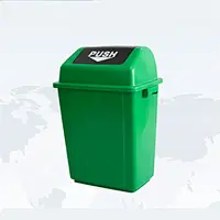 15 20 30 40 60 Liters plastic swing top bins