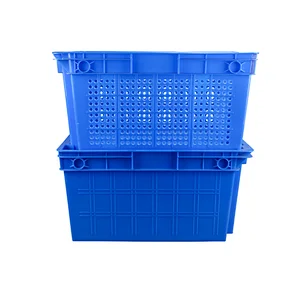 600*400*310mm solid plastic crate