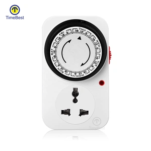 EU Timer Switch Timer 24 Hours Plug in Mechanical Grounded