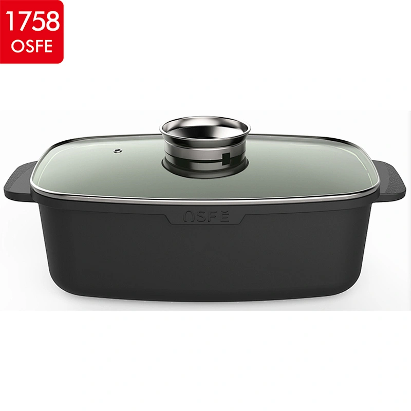 Diecast Granite Coated Wooden Handle 6pcs Aluminium Cookware Set Cooking Pot  from China Manufacturer - OSFE INDUSTRIAL CO., LTD