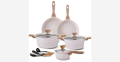 Buy Wholesale China Eap New Design High Quality Aluminum Granite Coating  Cookware Set & Straight Shape Cookware Set at USD 6