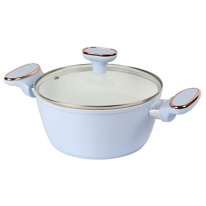 white ceramic coating cookware set enamel casserole cookware set