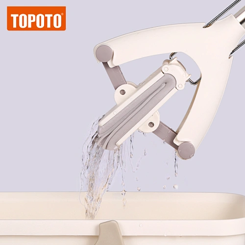 TOPOTO Easy Use Telescopic Folding Magic PVA Sponge Mop