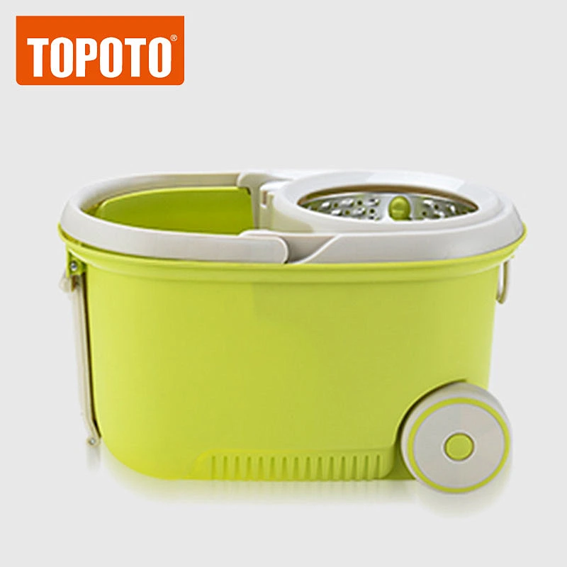TOPOTO As Seen On TV China Microfiber Cute Walkable House Cleaning Magic Mop 360 Spin Mop And Bucket