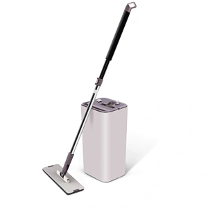 TOPOTO Squeeze Microfiber Clean Roller Flat Mop For Clean Room