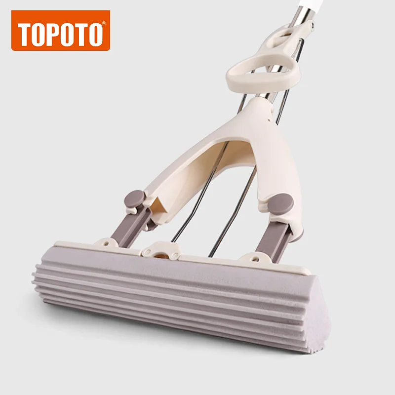 TOPOTO Easy Use Telescopic Folding Magic PVA Sponge Mop