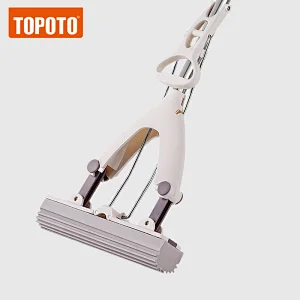 TOPOTO Easy Use Telescopic Folding Magic PVA Sponge Mop
