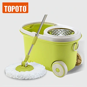 TOPOTO As Seen On TV China Microfiber Cute Walkable House Cleaning Magic Mop 360 Spin Mop And Bucket