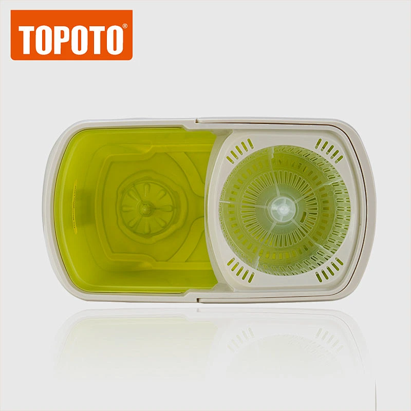 TOPOTO Made in China Professional Walkable Floor Cleaner Spin Mop with telescopic handle