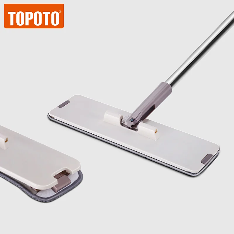 TOPOTO Hand Free Easy Use Self-washed Magic Flat Mop