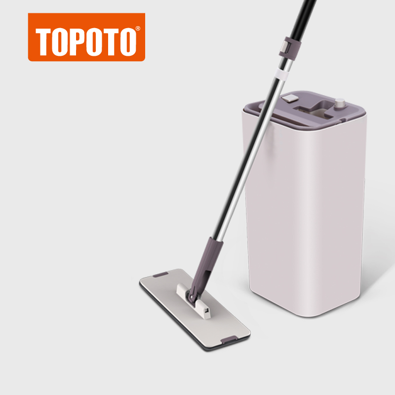 TOPOTO Hand Free Easy Use Self-washed Magic Flat Mop