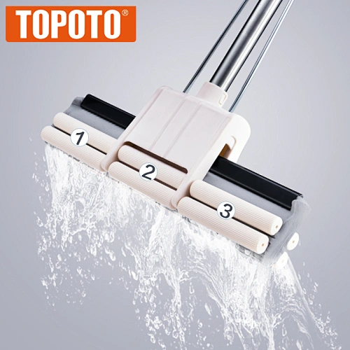TOPOTO Window Floor Telescopic PVA Sponge Cleaning Mop