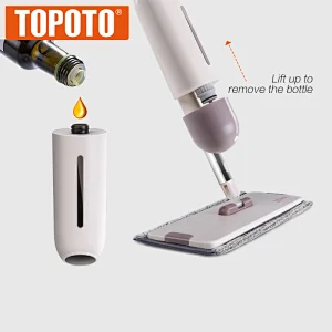 TOPOTO Microfiber Floor Cleaning Portable Water Spray Mop