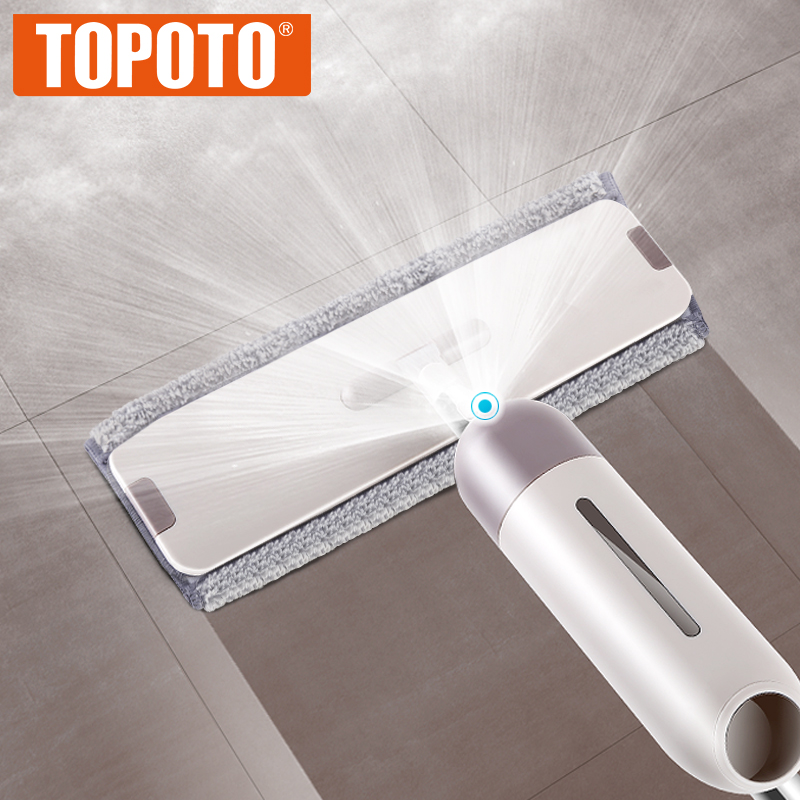 TOPOTO Microfiber Floor Cleaning Portable Water Spray Mop