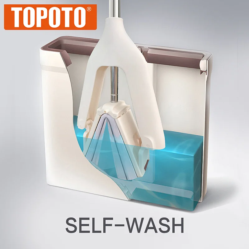 TOPOTO Magic Easy Collapsible Sponge PVA Folding Mop