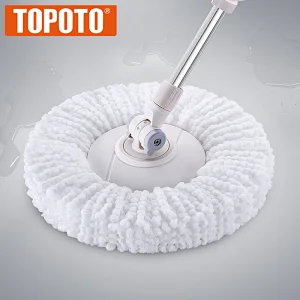 TOPOTO New Design Green Mop Microfiber Floor Mop, Spin Cleaning Mop