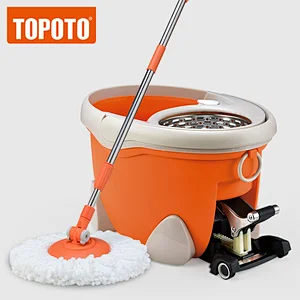 TOPOTO Best Selling Double Drive Microfiber 360 Spin Magic Home Cleaning Mop