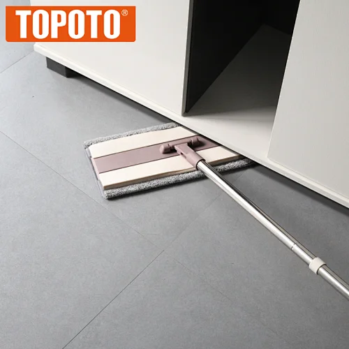TOPOTO House Cleaning Telescopic Super Large Microfiber Flat Mop, Flat Mop