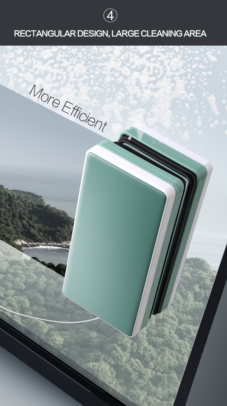 rectangular design, large cleaning area window cleaner