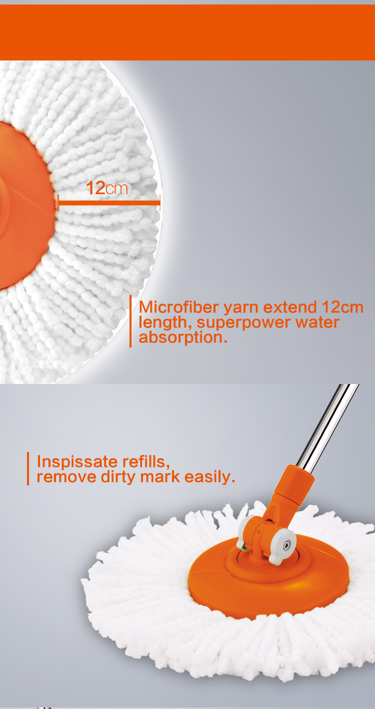 Microfiber yarn extend 12cm length, superpower water absorption.