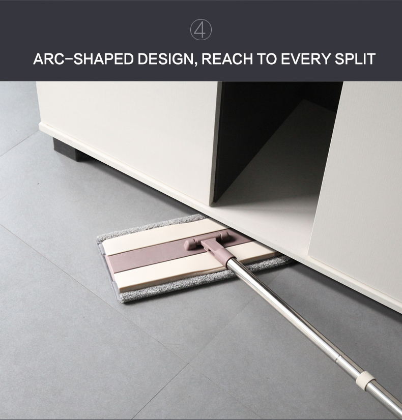 Arc-Shaped Design, Reach To Every Split Mop
