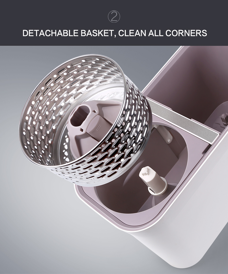 detachable basket mop