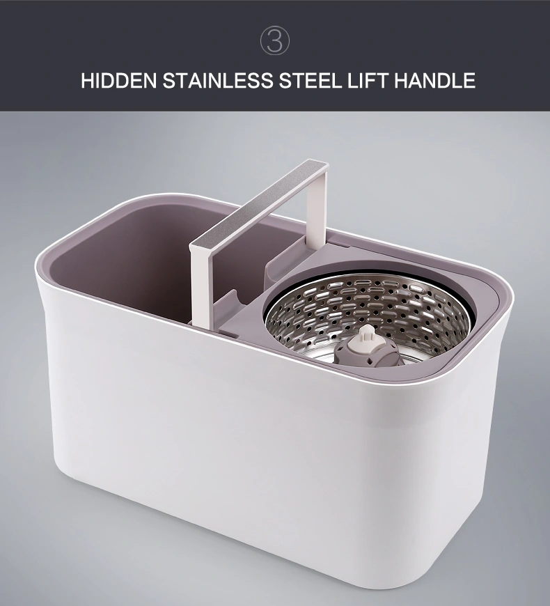 Hidden Stainless Steel Lift Handle Mop