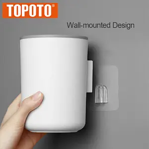 TOPOTO Hot Sale High Quality Household Wall Mount Toilet Brush Toilet Cleaner Brush Silicone Toilet Brush