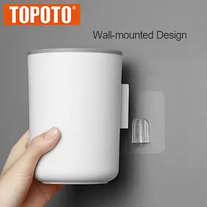 TOPOTO Hot Sale High Quality Household Wall Mount Toilet Brush Toilet Cleaner Brush Silicone Toilet Brush