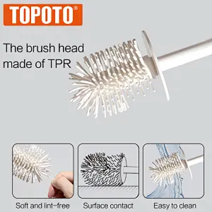 TOPOTO Hot Sale High Quality Household Wall Mount Toilet Brush Toilet Cleaner Brush Silicone Toilet Brush