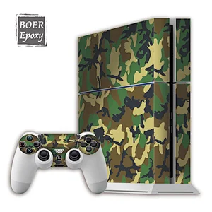Factory price console controller skin sticker cover for sony playstation 4 PS4 camouflage pattern sticker