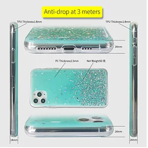Design your own logo glitter mobile phone case for iPhone 12 pro max for iphone 12 11 SE mini case