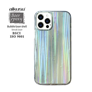 New arrival hot selling bubble phone case for iPhone 12 11 Pro Max holographic push pop bubble phone case OEM ODM manufacturer