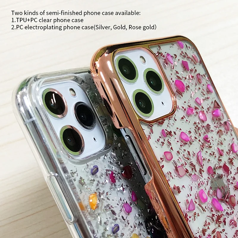 2020 new arrivals aragonite stone phone cases transparent tpu pc for iphone 11 pro