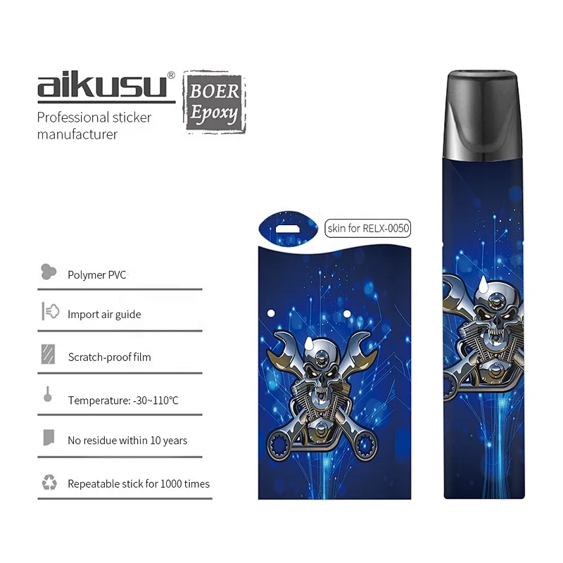 wholesale price 3M Wrap Sticker for RELX, Electronic Cigarettes Skin Sticker Vape Accessories