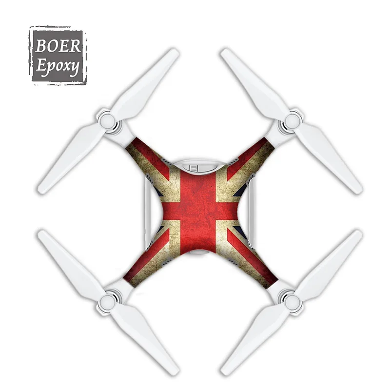 POLYTECH stickers skin decals for Phantom 4 PRO (body+Remote)drone with camera Accessories Quadcopter drones