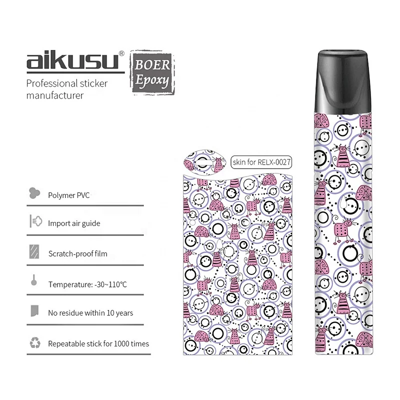 wholesale price 3M Wrap Sticker for RELX, Electronic Cigarettes Skin Sticker Vape Accessories