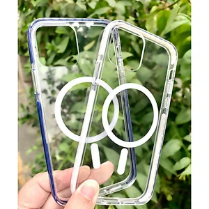 phone case 2021 wireless charger phone clear case for iphone 12 magsafe