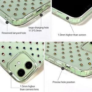 iphone12プロマックス用ストラップ付きiphone12高級電話ケース用クリスタルブリンブリンデザイナーダイヤモンド携帯電話ケース
